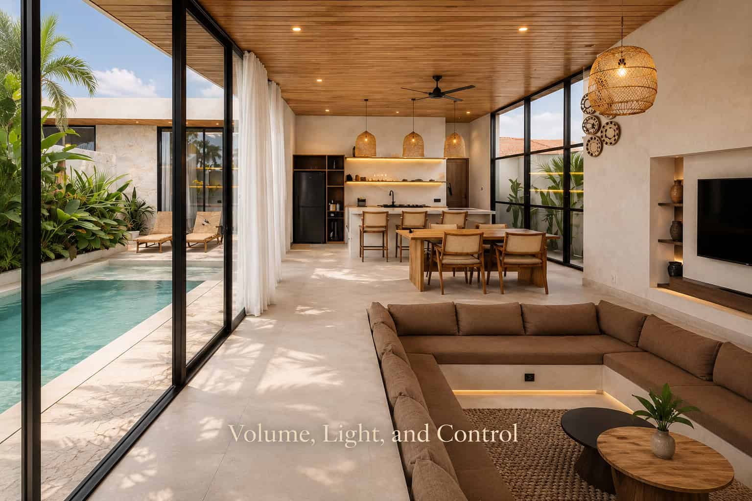 Refined Modern Villa Private 3BR Residence in Munggu